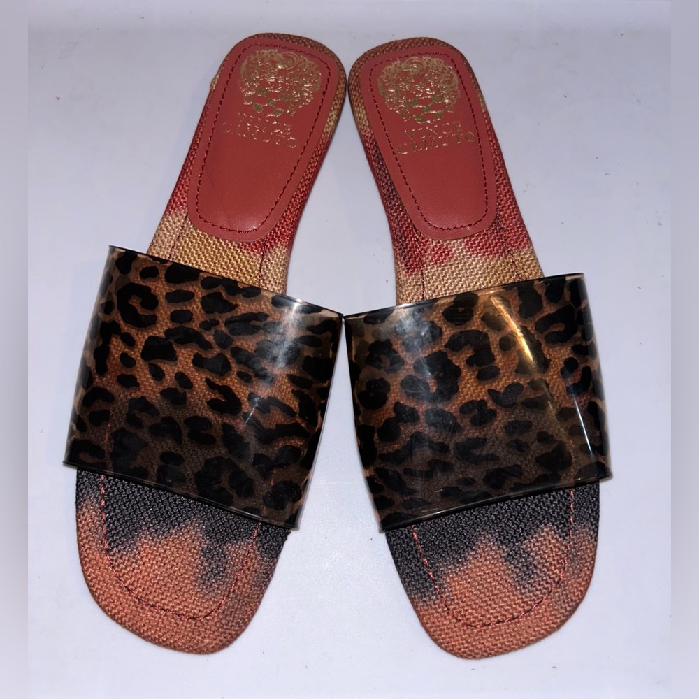 Vince Camuto Prrindal Leopard Slide Sandals - NWOT